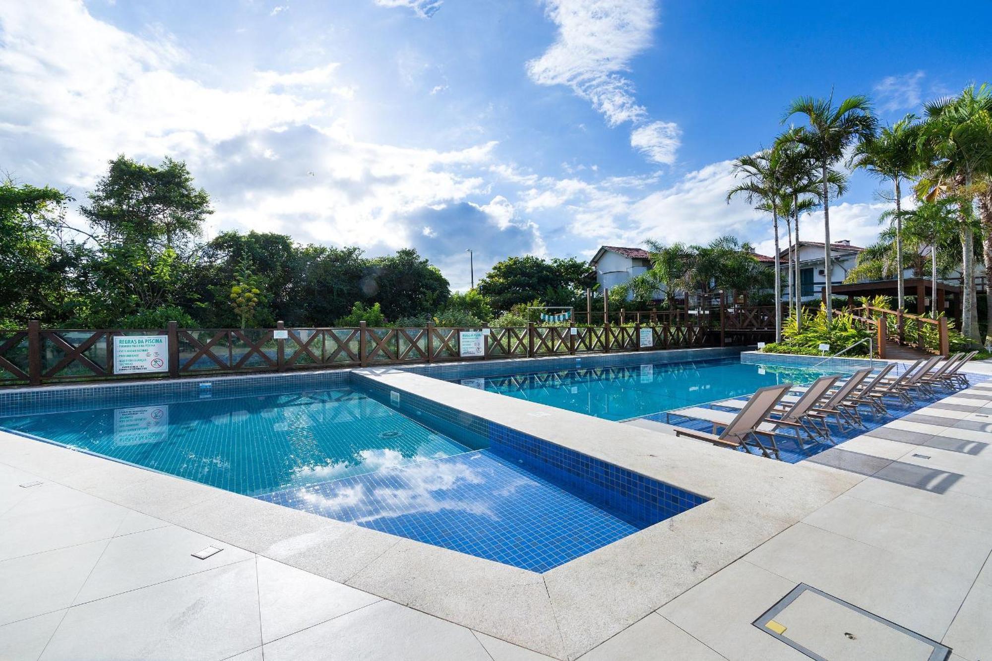Varandas Do Atlantico 101A - Excelente Apartamento Em Condominio De Luxo A Beira Mar - Piscina Climatizada - Academia - ボンビーニャス エクステリア 写真