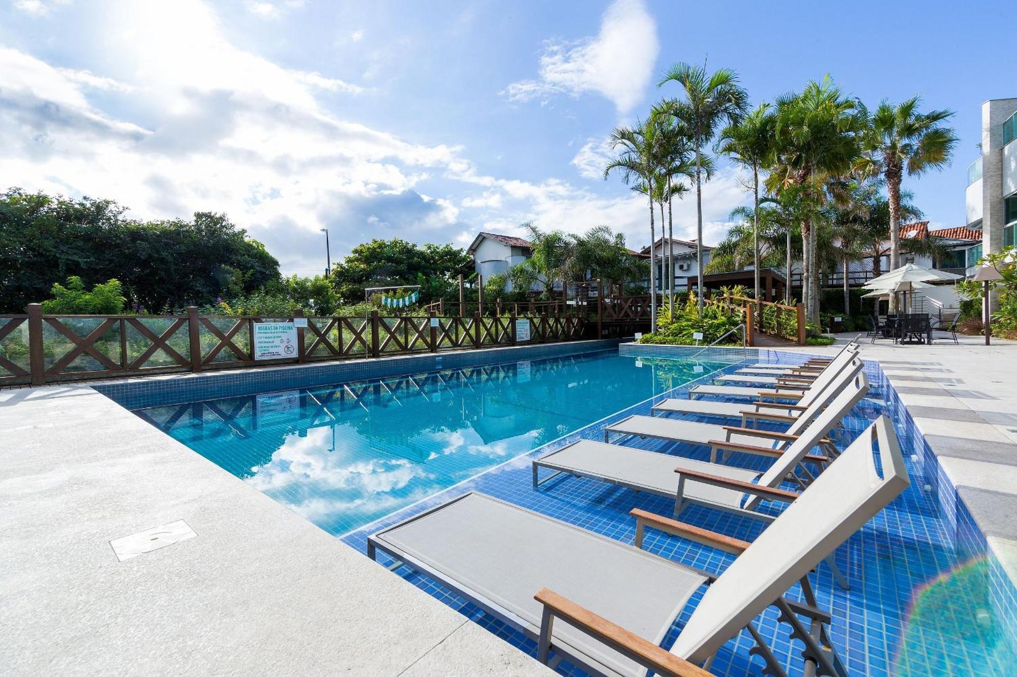 Varandas Do Atlantico 101A - Excelente Apartamento Em Condominio De Luxo A Beira Mar - Piscina Climatizada - Academia - ボンビーニャス エクステリア 写真