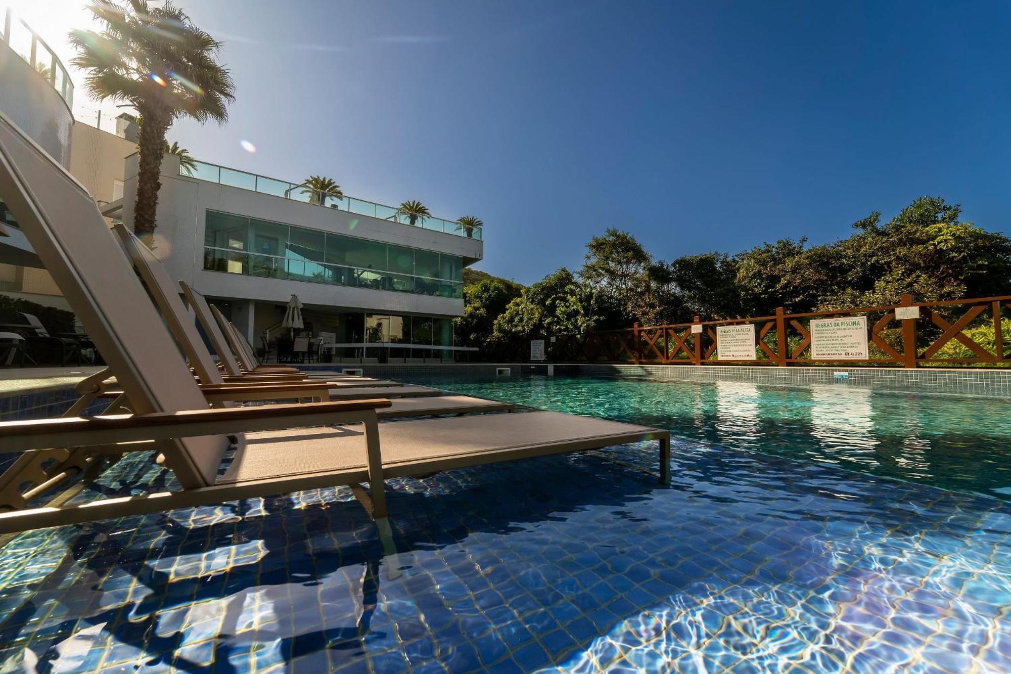 Varandas Do Atlantico 101A - Excelente Apartamento Em Condominio De Luxo A Beira Mar - Piscina Climatizada - Academia - ボンビーニャス エクステリア 写真